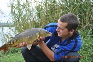 Карп, не устоявший перед бойлом Grandcarp ПЕЧЕНЬ•ПЕРЕЦ•КЛУБНИКА
